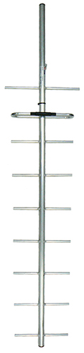 UHF 9 element round boom Yagi, aluminium, 480-520MHz, N-type female, 150W, 11.5 dBd – 1.7m